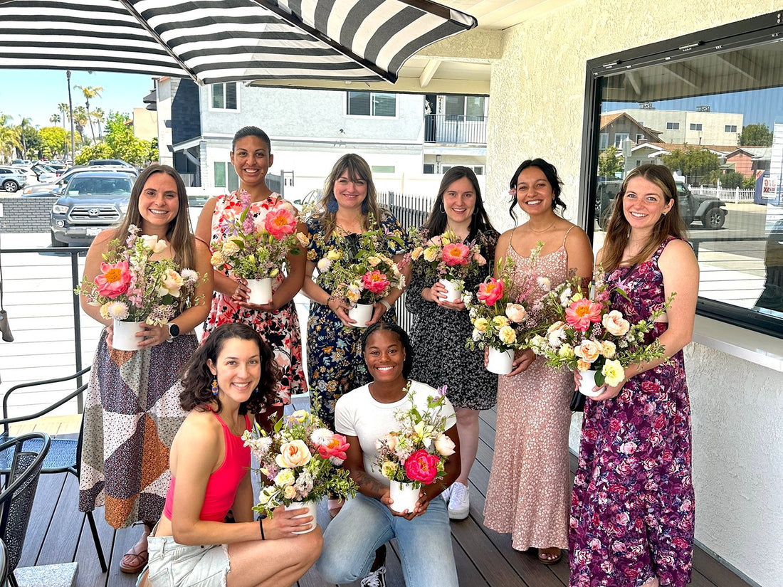 Looking for Girls' Night Ideas? Try a Floral Arrangement Workshop in Redlands, CA