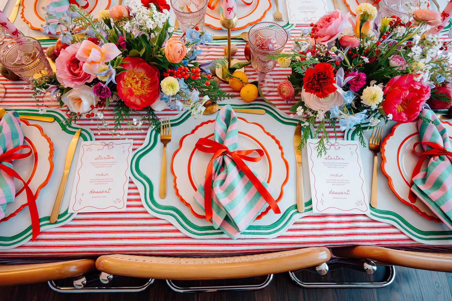Christmas Floral Centerpiece