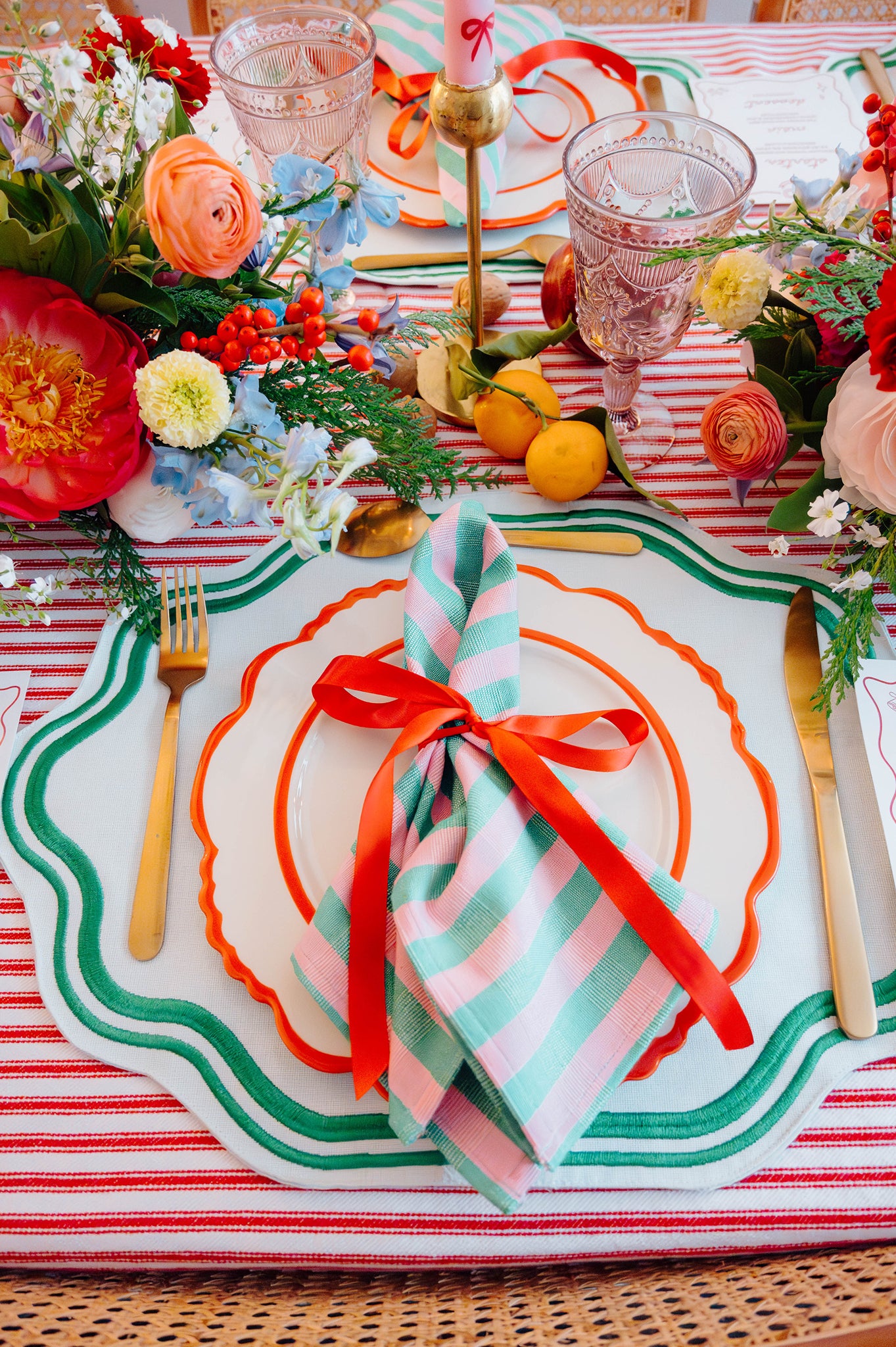 Christmas Floral Centerpiece